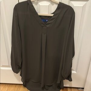Elegant Olive Green Women's Top